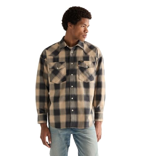 Wrangler Camicia Western Uomo Cagliata e Siero di Latte, L - Amazon Italie à 28.00€