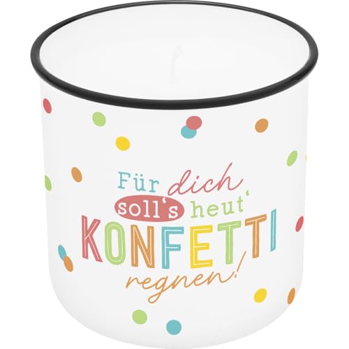 GRUSS & CO 74771 Bougie dans une tasse motif « Confettis »... - Maison & Cuisine en promo à 13.27€