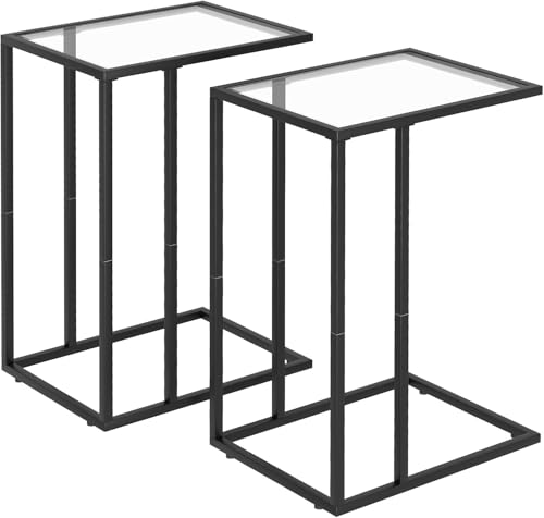 Juego de 2 mesas auxiliares, mesa de centro en forma de C... - Toys & Games Amazon Spain à 36.42€