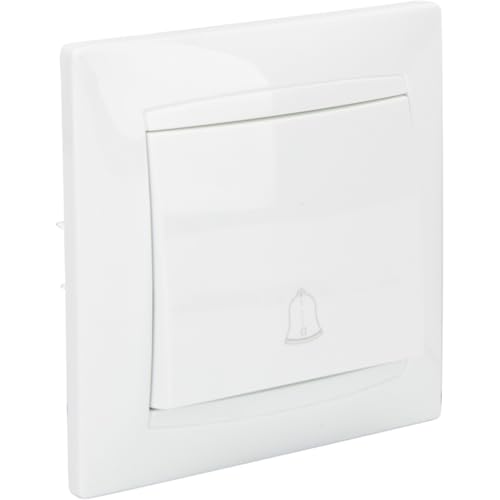 Zenitech Bouton Sonnette encastré Zyna - Blanc - Sports & Fitness Amazon France à 2.54€