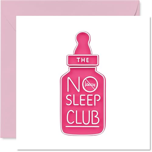 New Baby Card Girl - No Sleep Club - Congratulations... - Baby & Nursery Amazon UK à 2.30€