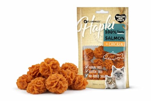 friandises Chat - Hapki Petits gâteaux au Saumon & Poulet... - Amazon France à 2.49€