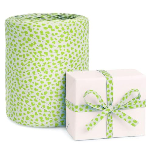 Gran Velada - Cinta de rafia corazones pistacho 10 m |... - Loisirs Créatifs en promo à 2.36€