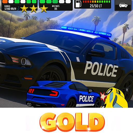 Police Car Racing: Crime Chase-Gold - Auto & Motorcycle Amazon France à 7.69€