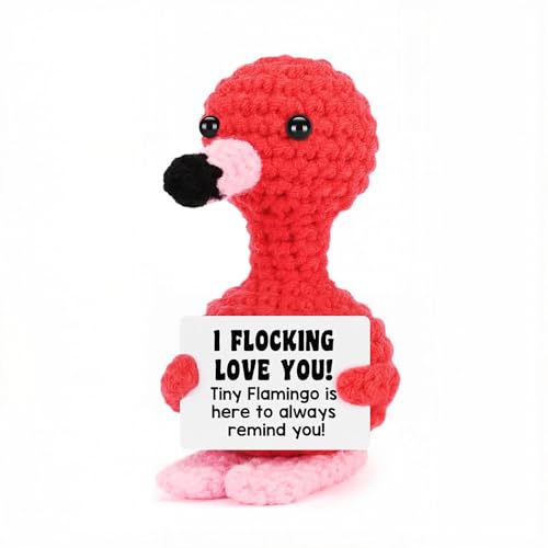 Xanthelle Positive Flamingo, knitted plush flamingo as... - Jouets & Jeux Amazon Royaume-Uni à 2.41€