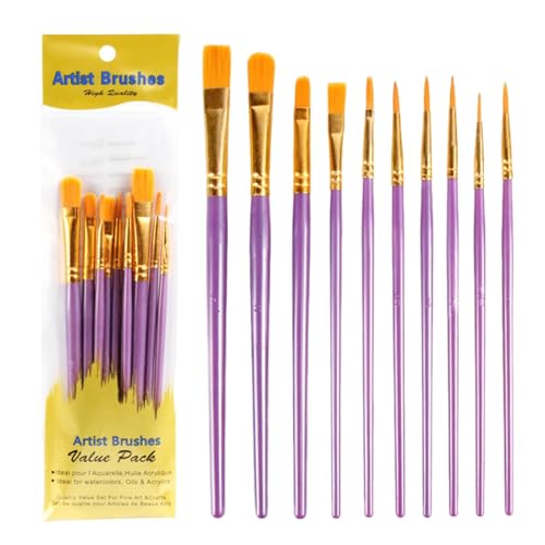 Pinceles para Pintura al Óleo – Juego de Pintura... - Loisirs Créatifs en promo à 2.09€