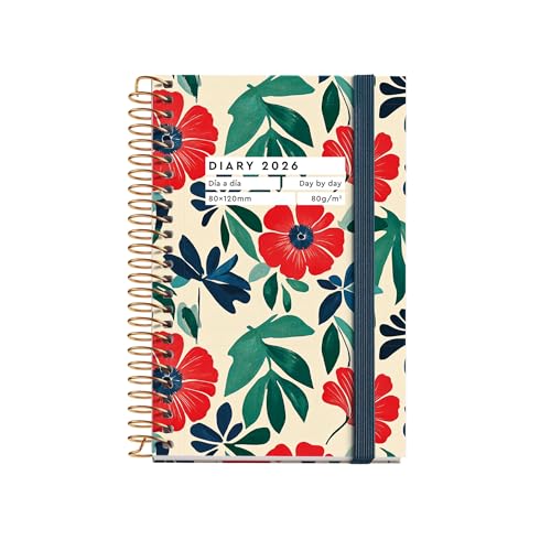 Miquelrius Agenda journalier 2026, petit et portable (80 x... - Maison & Cuisine Amazon France à 7.67€