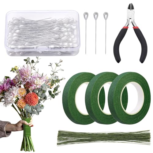 Ruban Floral pour Bouquets - Ruban Floriste Vert Largeur... - Jardin & Extérieur Amazon France à 10.50€