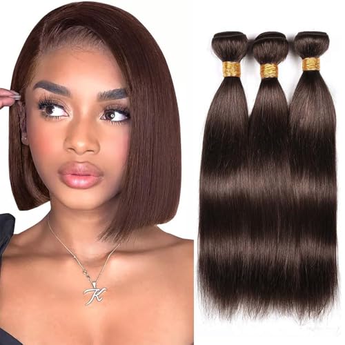 Aiplianfis #4 Chocolate Brown Bundles Human Hair Double... - Beauté & Parfums Amazon Royaume-Uni à 9.94€