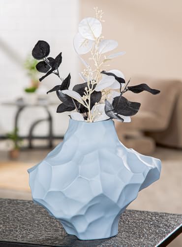 GILDE Vase Olbia en Porcelaine - Bleu Mat - 20 x 24 x 20 cm... en promo à 33,90€ (-55%) sur Amazon FR