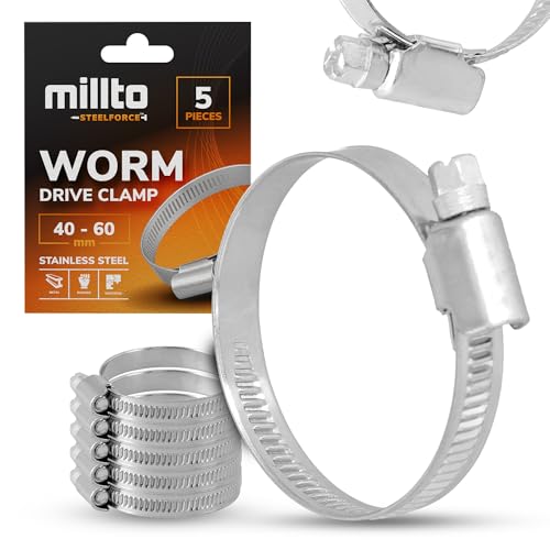 5x Schlauchschelle Spannbereich 40-60 mm Schlauchklemme... - Jardin & Extérieur en promo à 2.49€