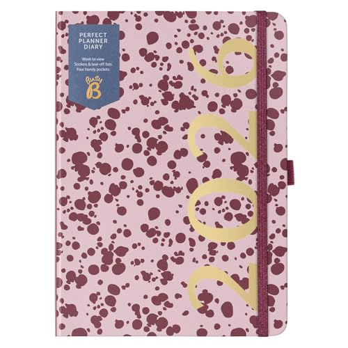 Busy B 2026 Weekly Diary A5 Planner with Burgundy Spray... - Amazon Royaume-Uni à 12.12€