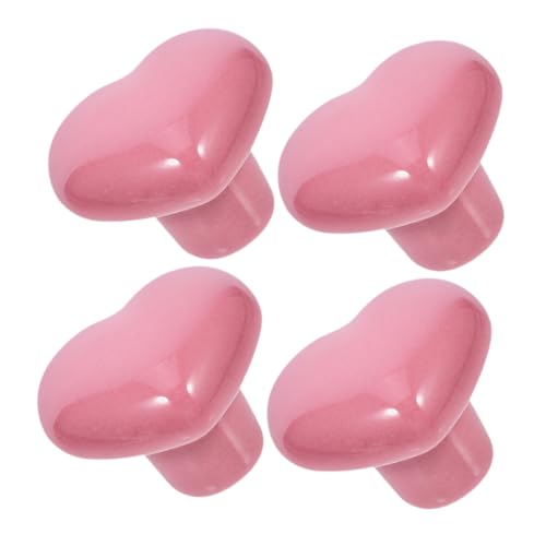DIYEAH Herzförmige Keramik Schrankknöpfe 4 Stück Glänzende... - Maison & Cuisine en promo à 2.99€