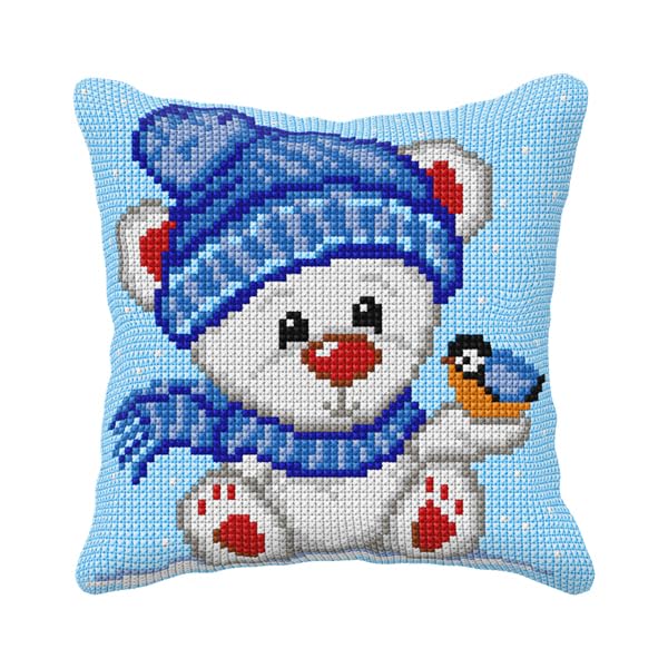Orchidea Bear with Bird Cushion Cross-Stitch kit... - Sports & Fitness Amazon Royaume-Uni à 12.87€