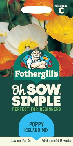 Fothergill's Oh Sow Simple, Poppy Iceland Mix Flower Seeds... - Jardin & Extérieur Amazon Royaume-Uni à 1.49€