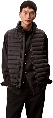 Calvin Klein Gilet da uomo SLVLSS LT WT NYLON PUFFER gilet... - Amazon Italy à 36.28€
