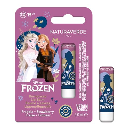 NATURAVERDE Kids -DFROZEN Burrocacao Fragola 5ml, SPF 15... - Bébé & Puériculture Amazon Italie à 2.49€
