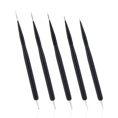 5pcs Nail Paint Brushes, Double-End Nail Liner Brushes &... - Loisirs Créatifs Amazon Royaume-Uni à 1.99€