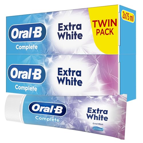 Oral-B Complete Plus Extra White Toothpaste 2x75ml - Beauté & Parfums en promo à 2.36€