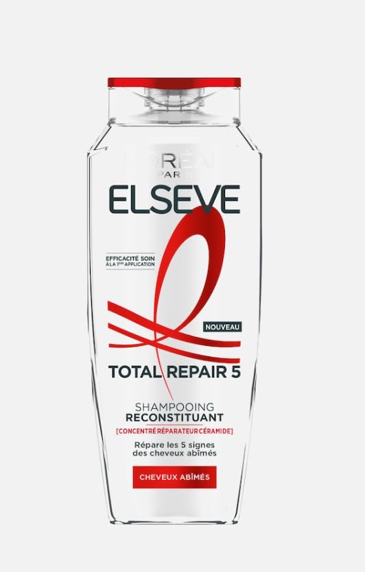 L'Oréal Paris Shampooing Elvive Total Repair 5 shamppooing... en promo à 4,99€ (-80%) sur Amazon FR