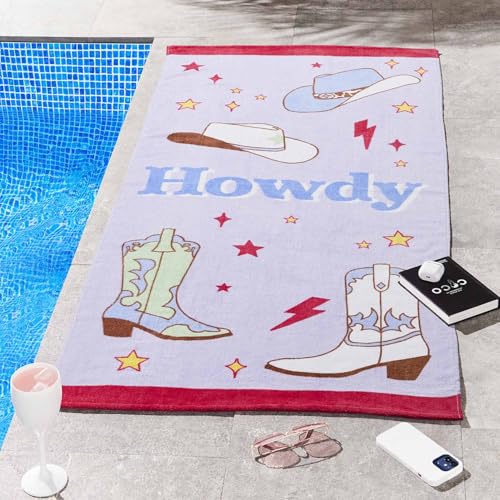 Catherine Lansfield Howdy Cowgirl Strandtuch, 76 x 160 cm... - Maison & Cuisine Amazon Allemagne à 11.81€