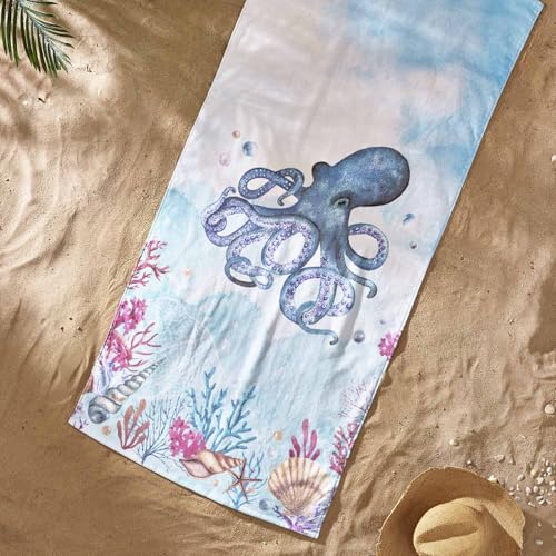 Catherine Lansfield Octopus 76 x 160 Strandtuch (Paar) - Maison & Cuisine Amazon Allemagne à 15.71€