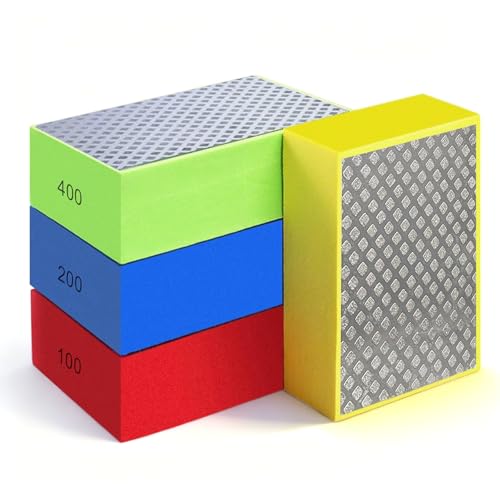 VOBOR 4 Stück Diamant-Handpolierpads, Körnung 60# 100# 200#... - High-Tech & Électronique Amazon Allemagne à 9.08€