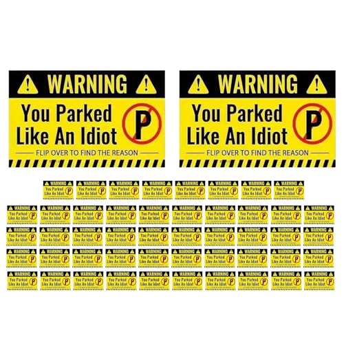 Nankoyal Tarjetas De Aviso para Malos Aparcacoches | 50... - Bricolage & Outils Amazon Espagne à 2.49€