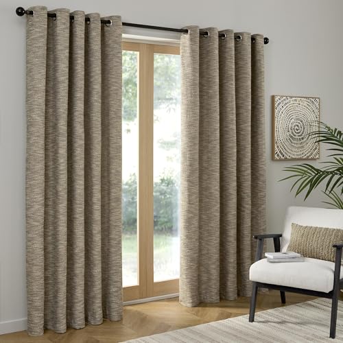 Curtina Talon Ösenvorhänge, Wohnzimmer, 229x183 cm, Natur... - Maison & Cuisine Amazon Allemagne à 45.10€