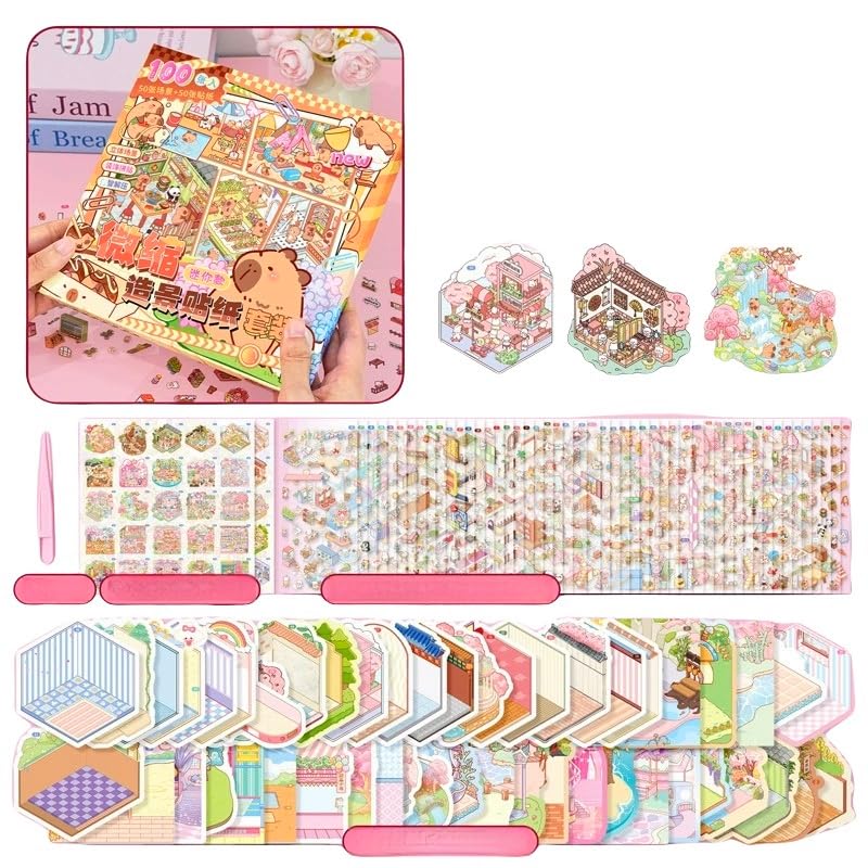 Lot de 50 autocollants 3D Scène, autocollants pour maison... - Jouets & Jeux Amazon France à 9.34€