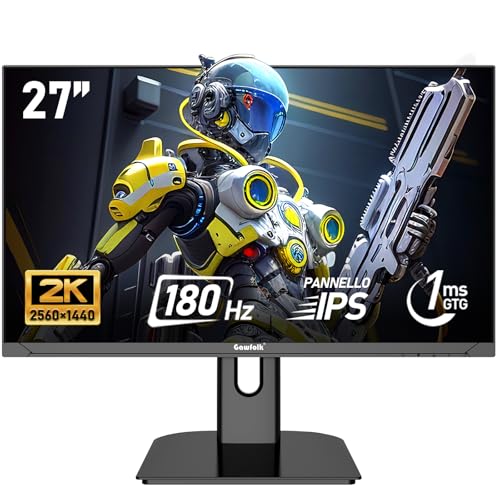 Gawfolk Écran PC IPS de 27 pouces, 2 K WQHD (2560 × 1440)... - High-Tech & Électronique en promo à 139.73€