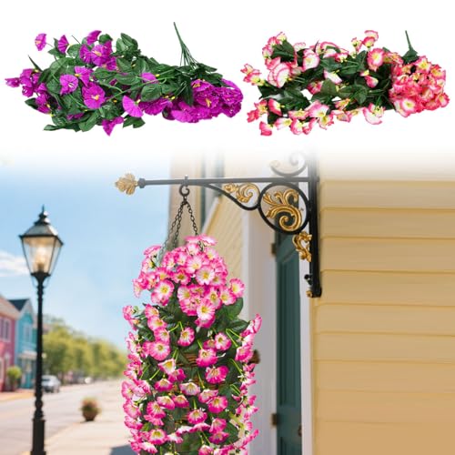 FuxFuis 2 Stück Kunstblumen Hängend Petunien, Hängepflanze... - Amazon Allemagne à 1.99€