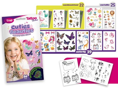 TyToo Tatuaggi per bambini delicati sulla pelle e lavabili... - Jouets & Jeux Amazon Italie à 2.00€