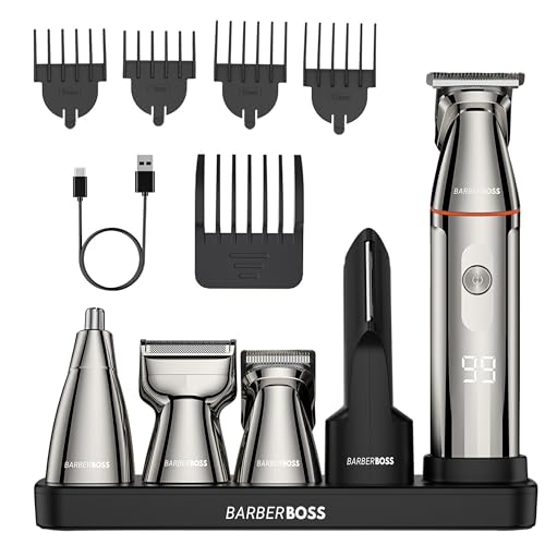 BarberBoss Recortadora de barba 5 en 1 para hombres, kit de... - High-Tech & Électronique Amazon Espagne à 31.16€