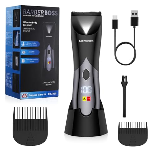 BarberBoss Men’s Body Groomer, Beard Trimmer, Wet/Dry... - Beauty & Fragrances Amazon UK à 14.91€