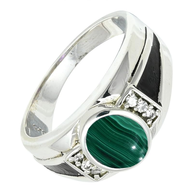SILVERTROVE Malachit Edelstein für Herren und Damen allen... - Bijoux & Montres en promo à 31.63€