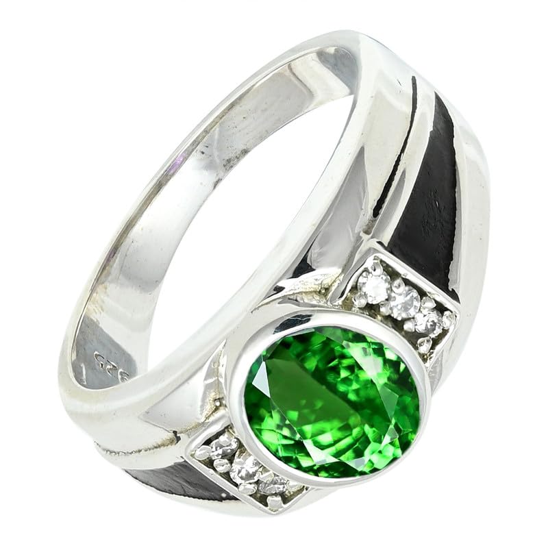 SILVERTROVE Tsavorit (Labor) Edelstein Ring silberplattiert... - Maison & Cuisine Amazon Allemagne à 32.63€