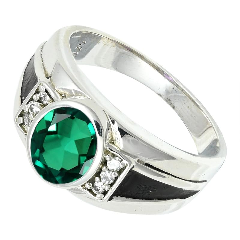 SILVERTROVE Smaragd (Labor) Edelstein Ring silberplattiert... - Maison & Cuisine Amazon Allemagne à 35.63€