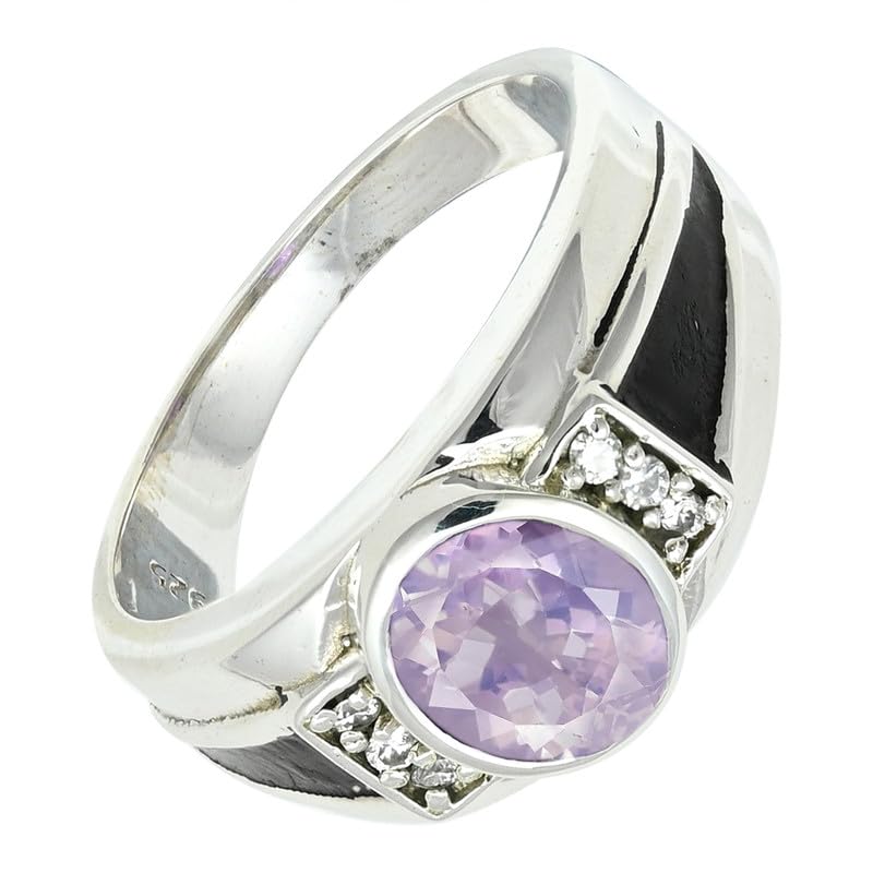 SILVERTROVE Lavendelquarz (Labor) Edelstein Ring... - Maison & Cuisine Amazon Allemagne à 32.63€