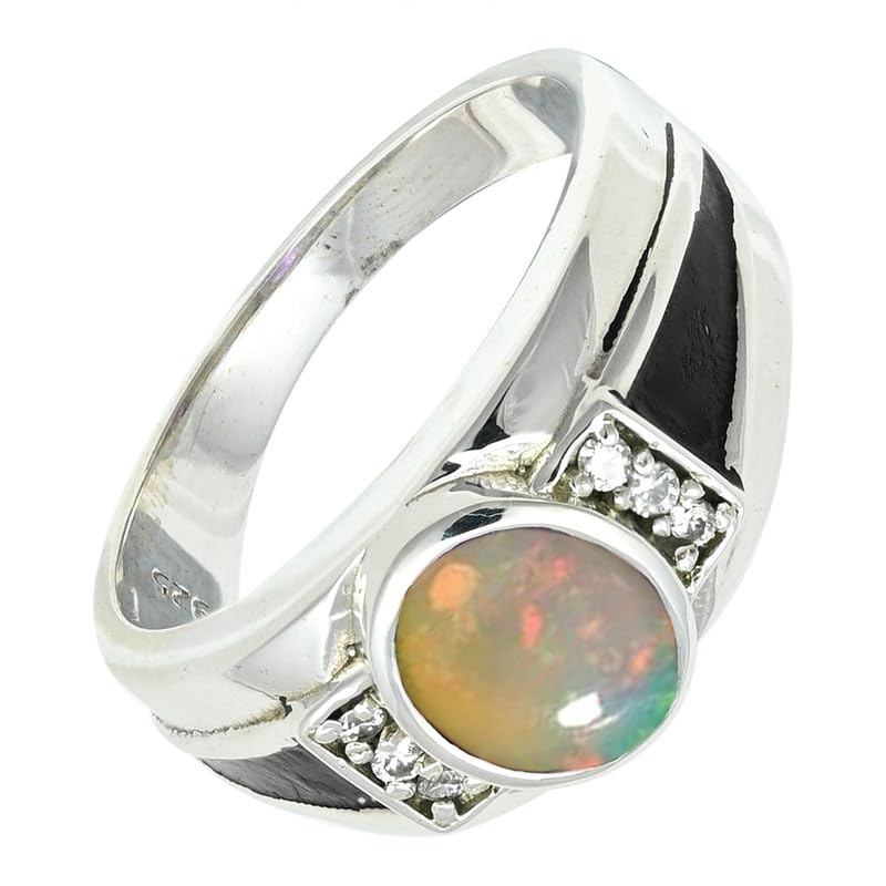 SILVERTROVE Opal (Labor) Edelstein Ring silberplattiert für... - Maison & Cuisine Amazon Allemagne à 31.63€