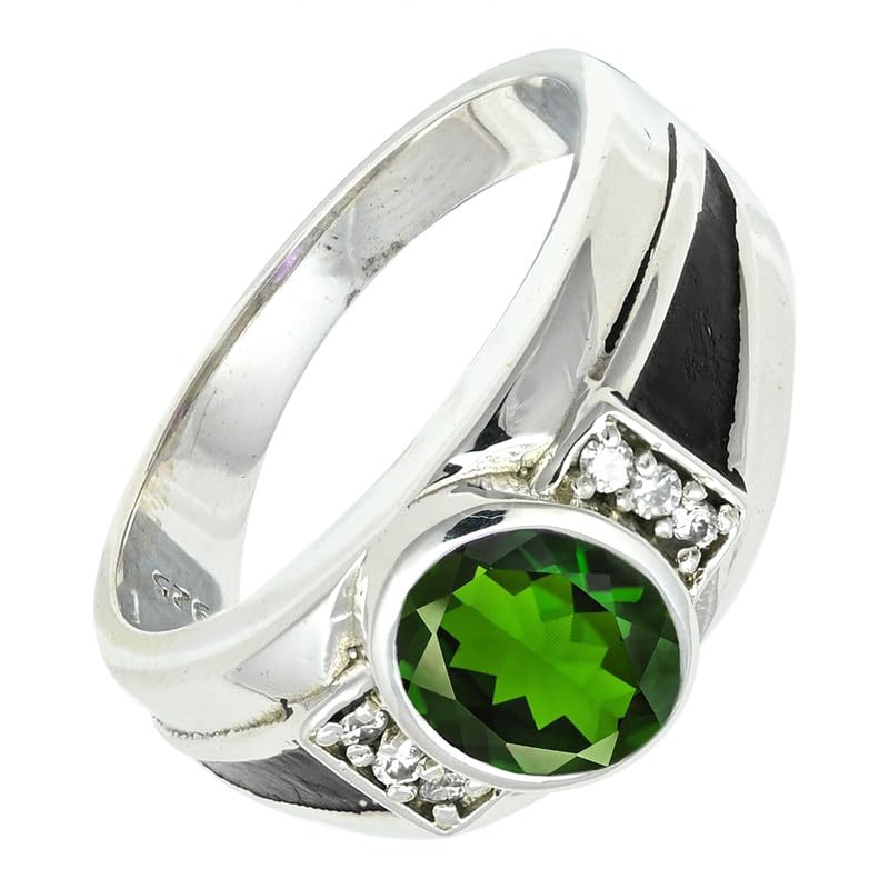 SILVERTROVE Chromdiopsid (Labor) Edelstein Ring... - Maison & Cuisine Amazon Allemagne à 33.63€