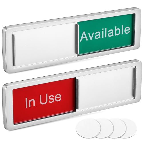 Hemobllo Privacy Door Signs 2 Pack Sliding Available in Use... - Sports & Fitness Amazon Royaume-Uni à 7.69€