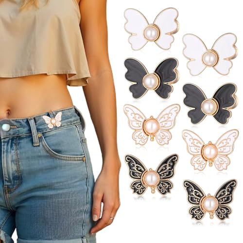 4 Sets Knöpfe Hosen Enger Machen, Schmetterlingsform Hosen... - Mode & Vêtements Amazon Allemagne à 1.99€