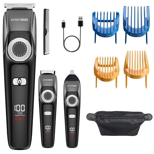 Barberboss Recortadora barba inalámbrica para hombre, 3 en... - Home & Kitchen Amazon Spain à 20.43€