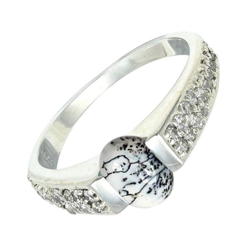 SILVERTROVE Dendritischer Opal (Labor) Edelstein Herren und... - Maison & Cuisine Amazon Allemagne à 31.63€