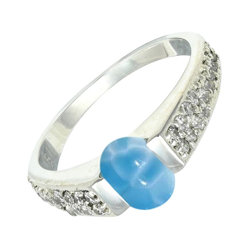 SILVERTROVE Larimar Edelstein silberplattiert Stilvoller... - Maison & Cuisine Amazon Allemagne à 31.63€