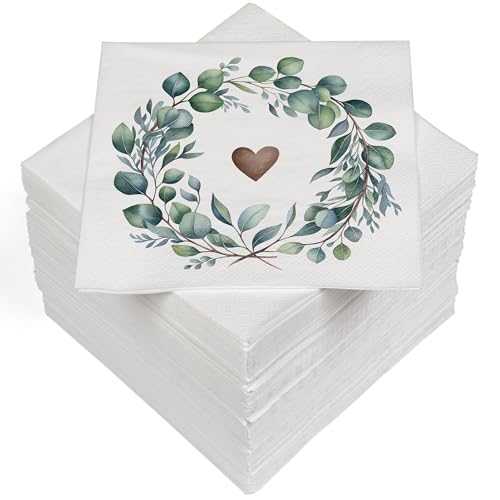 HEKU 100 Servietten, 3-lagig, 33x33cm, Eukalyptus Herz I... - Maison & Cuisine Amazon Allemagne à 10.16€