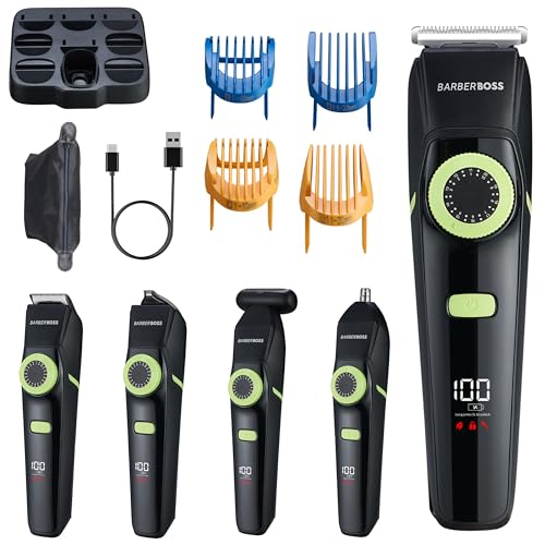 BarberBoss 5-in-1 Men’s Grooming Kit, Cordless Beard... - High-Tech & Électronique Amazon Royaume-Uni à 24.00€