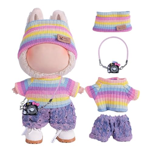 Conjunto de 4 Piezas de Ropa para Muñecas for Labubu... - Jouets & Jeux en promo à 2.90€