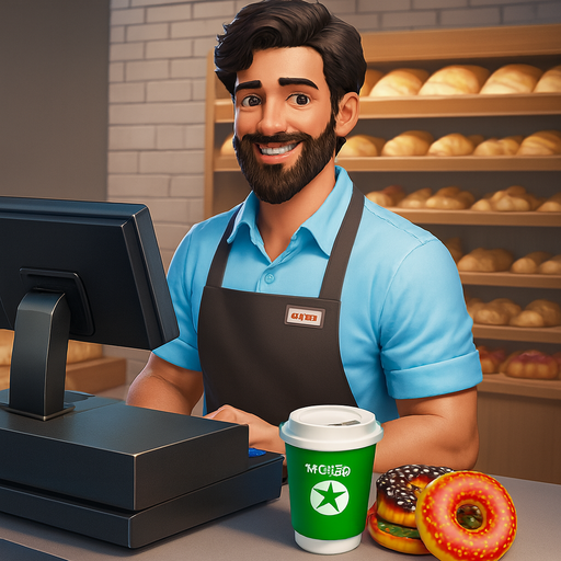 Bakery Mart Tycoon: Cashier Supermarket Simulator - Jouets & Jeux en promo à 1.33€